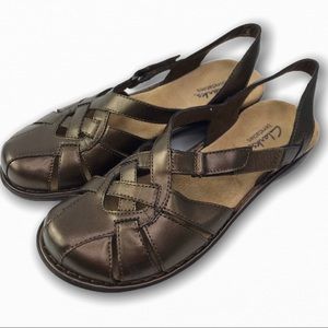 Clarks Bendables Slingback Sandals Bronze